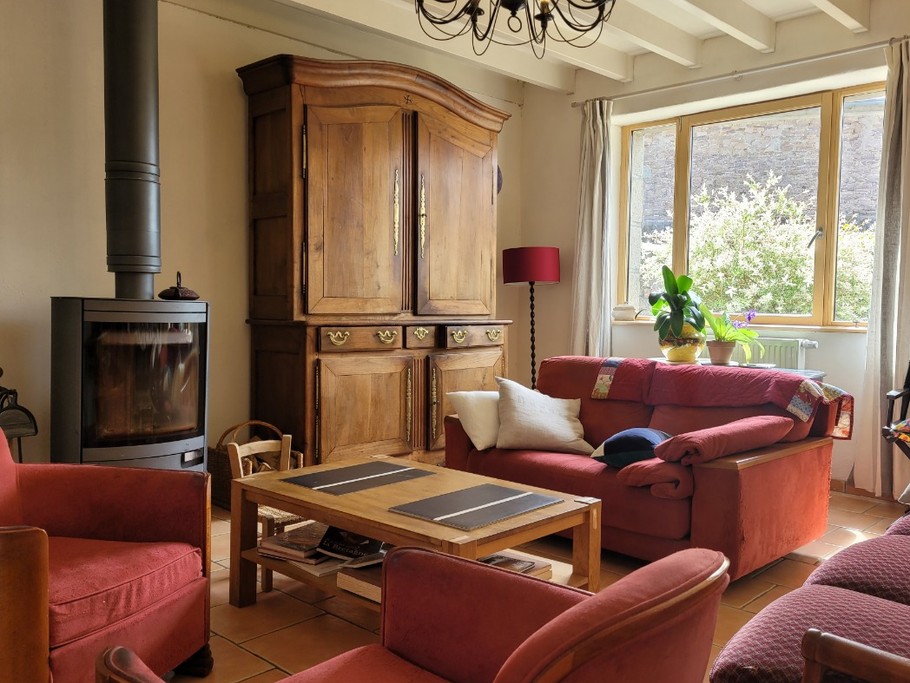 GIRAUD, location, Clévacances, Plouézec, séjour salle à manger cuisine