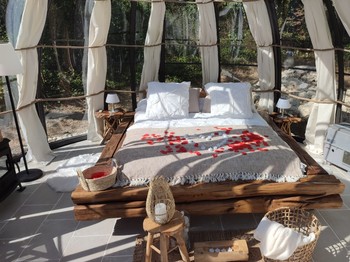 Le Lit Queen Size de la Bulle