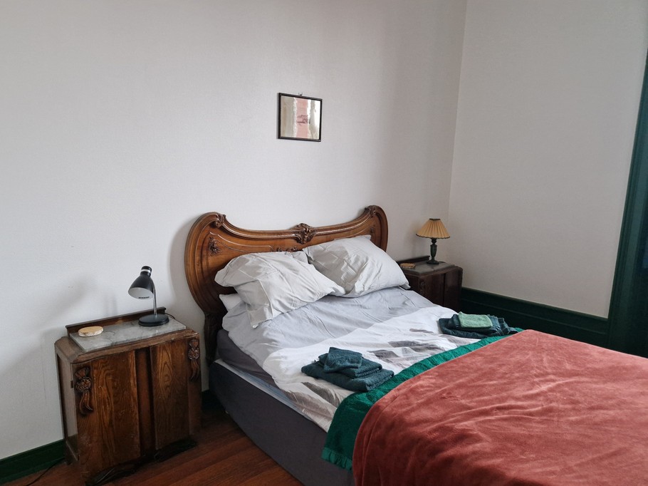 Chambre lit double - Gite vert, domaine de Granit