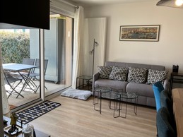 Living room with sofa bed