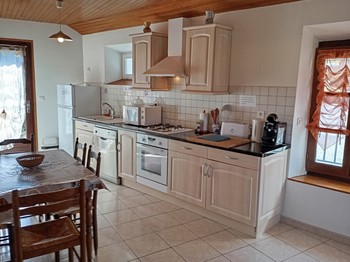 Kitchen and dining area