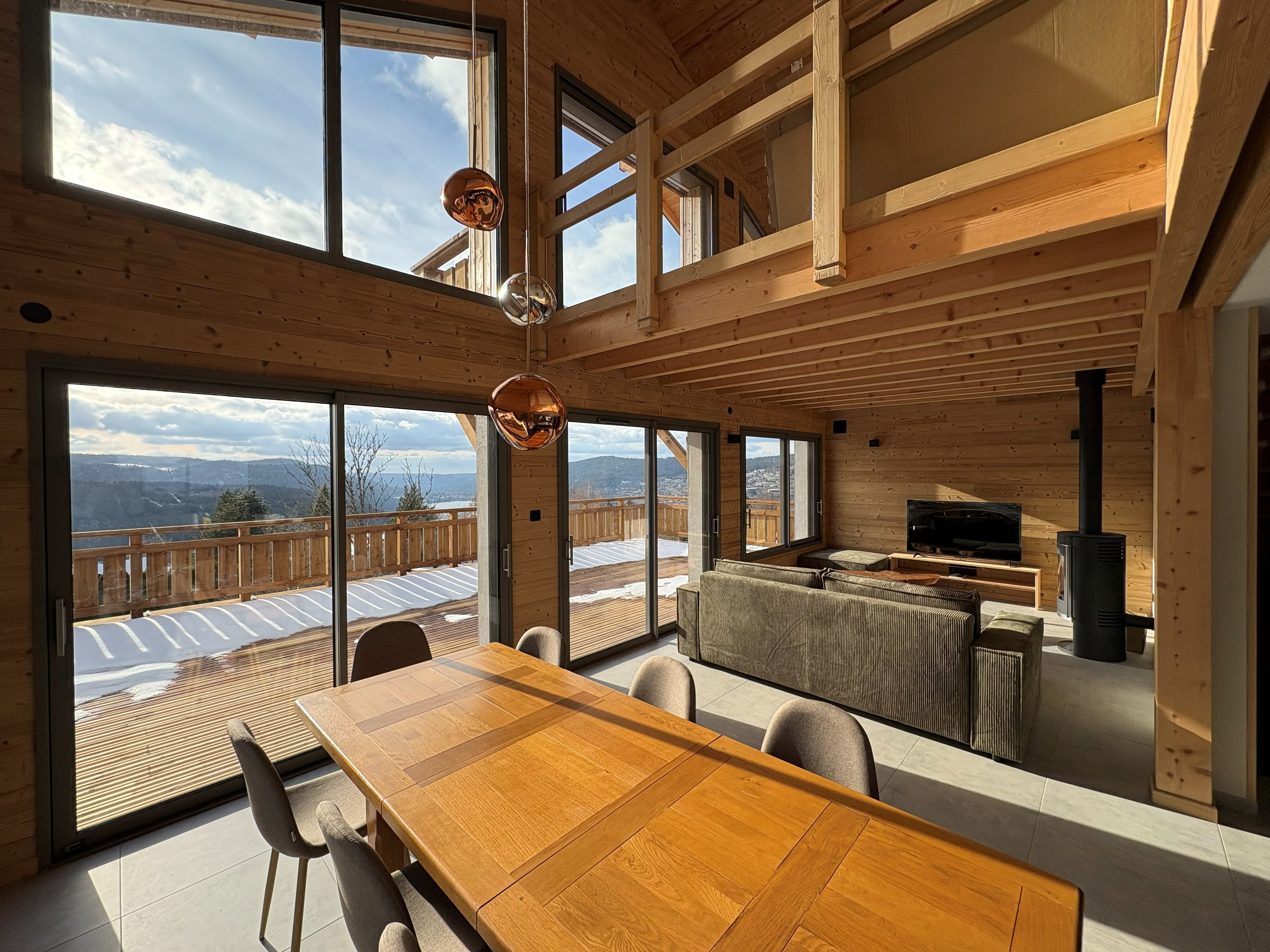 Salon/ séjour - Chalet Belvédère du Costet