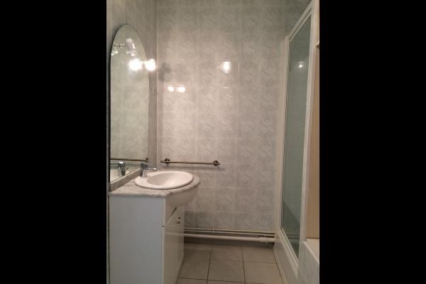 salle de bains , vasque et douche (lave linge )