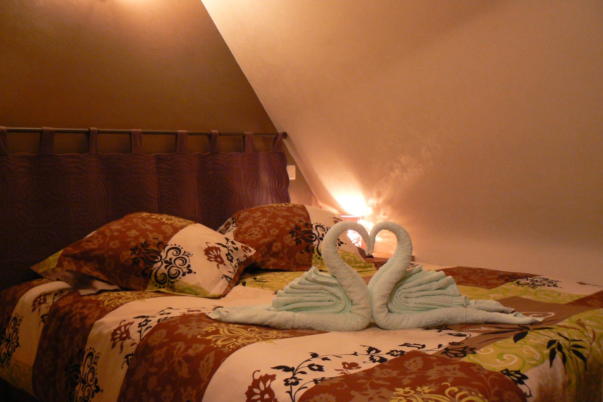 La chambre avec lit de 160/200