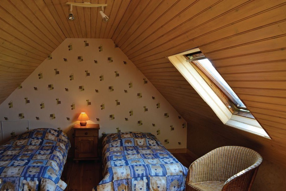 Chambre avec 2 lits 90cm à l'étage