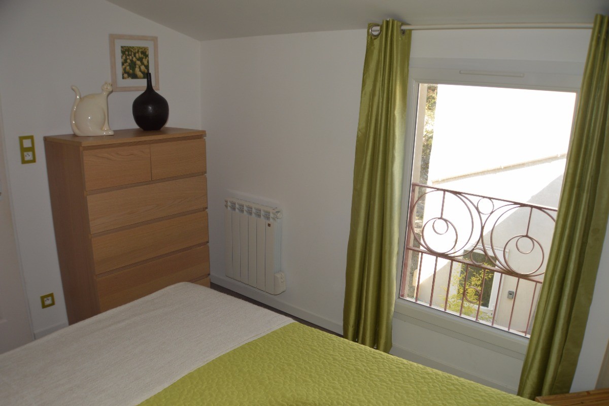 Chambre verte - étage - Maison Grise pour 5 personnes, proche plages, Meschers sur Gironde près de Royan