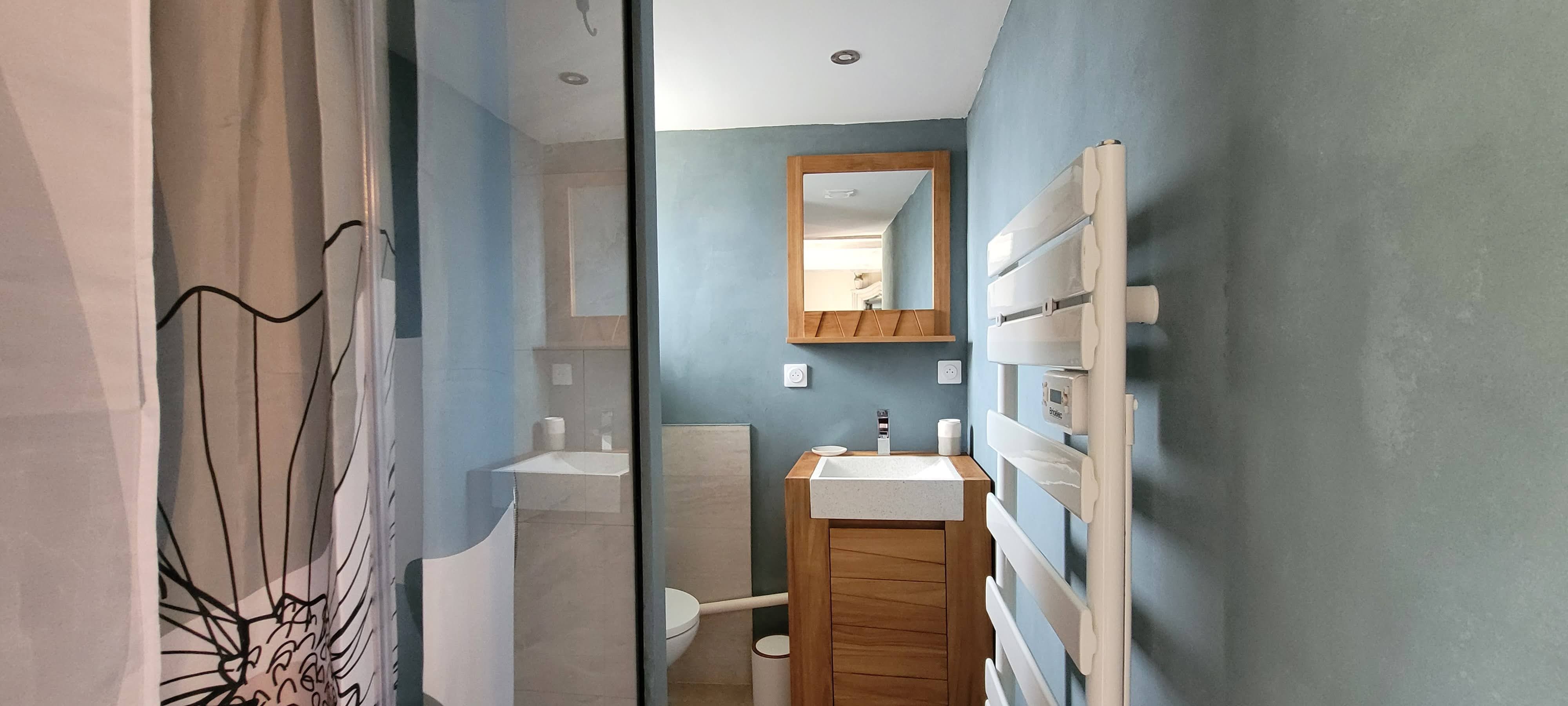 Salle de bain douche toilette