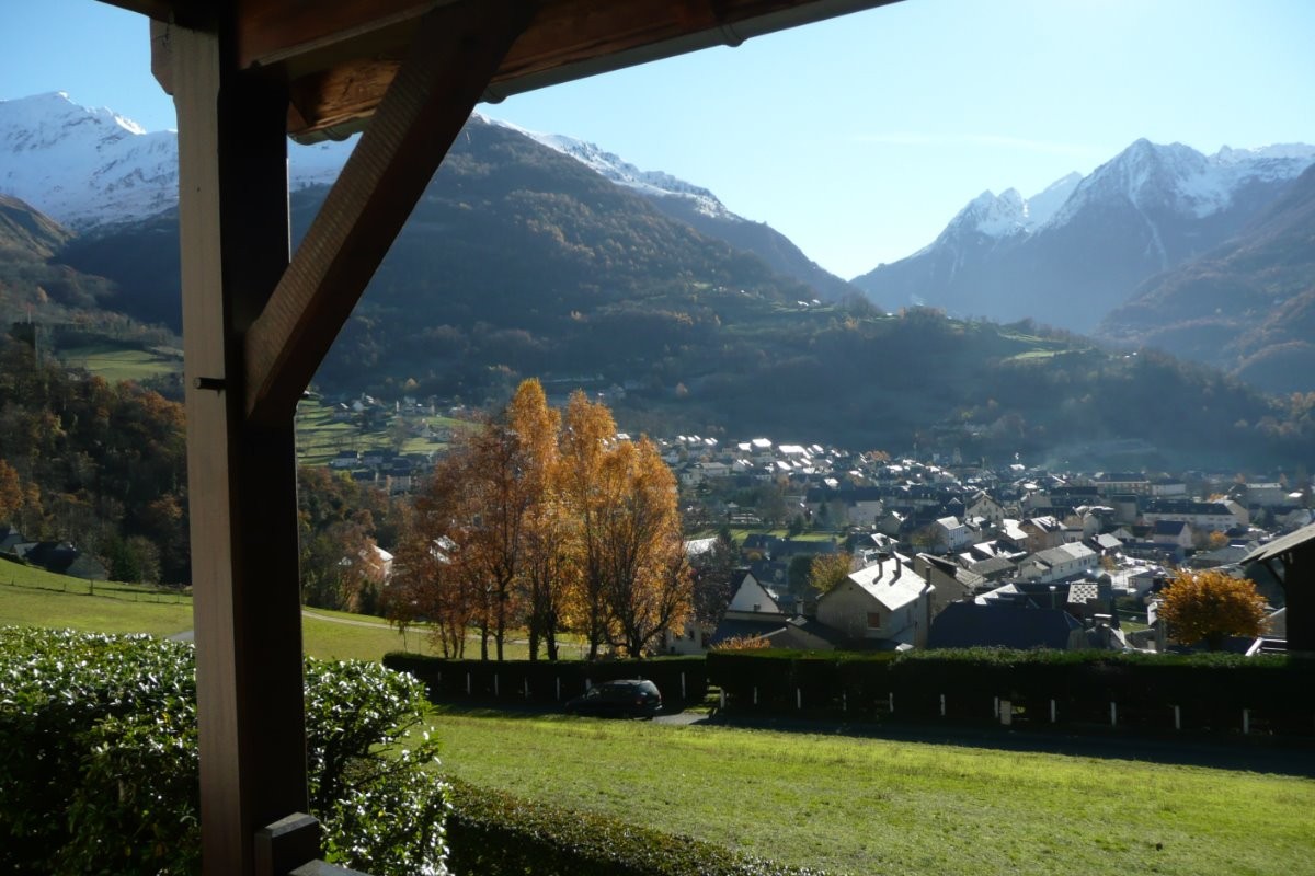 vue sur la vallée depuis la location