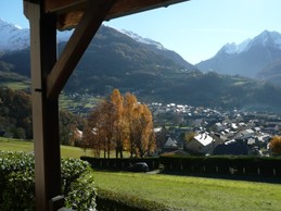 vue sur la vallée depuis la location