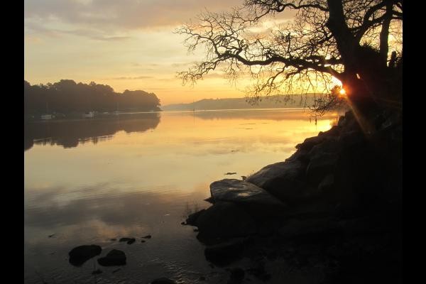 lever de soleil sur l'aber-benoît à St-Pabu