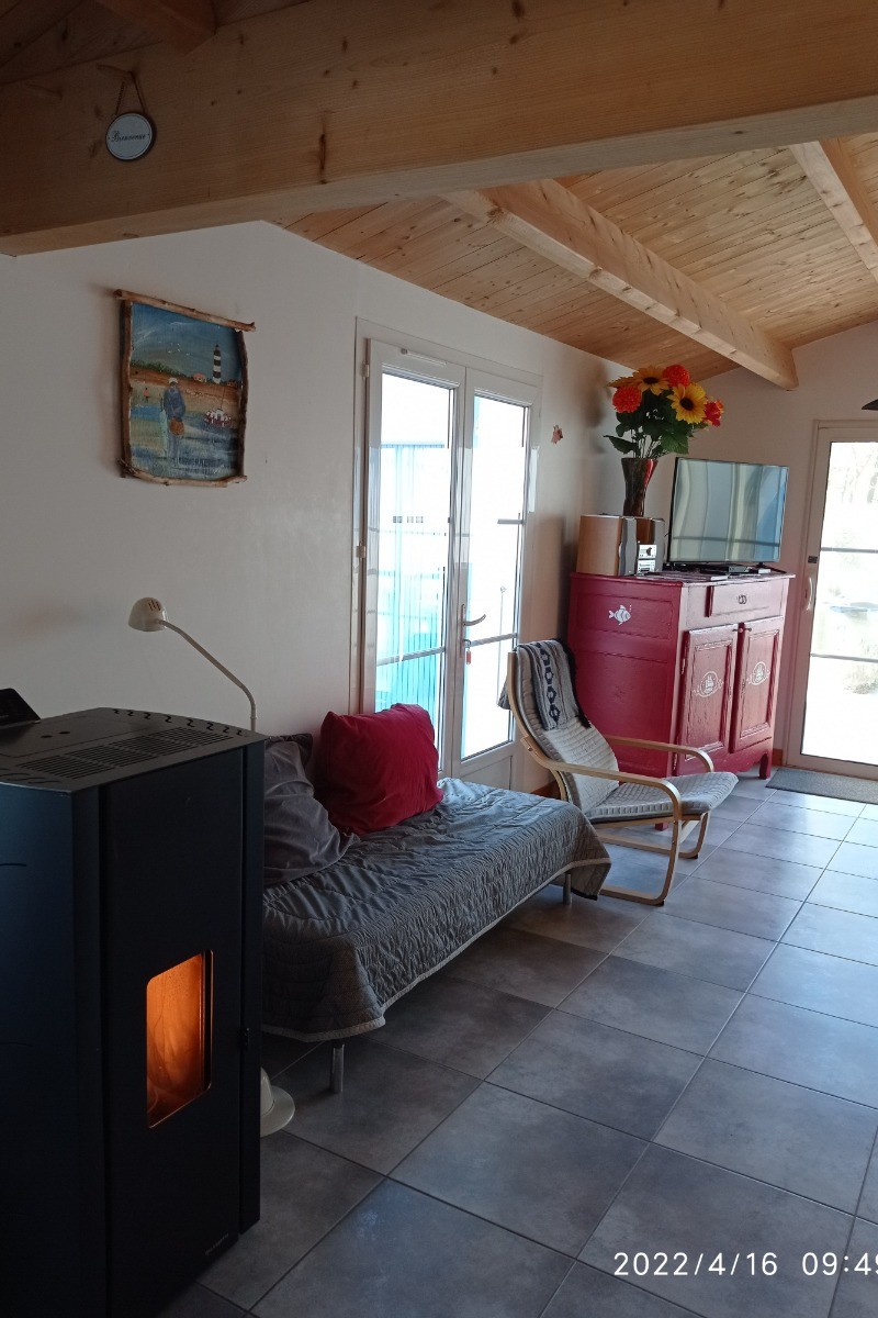 Le Salon/séjour de La Vague Océane Oléronaise près de la plage pour 6 personnes en Charente maritime