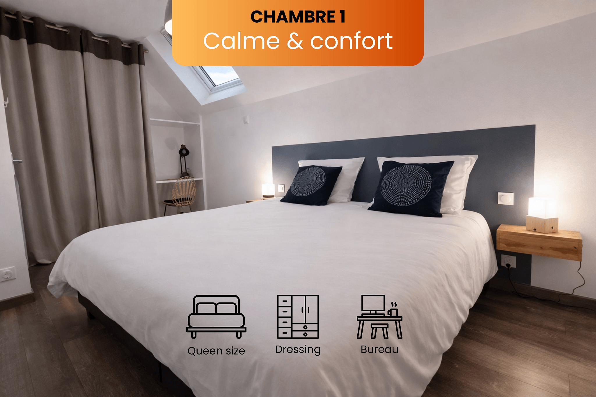 First floor: Bedroom 1 - Bed 160