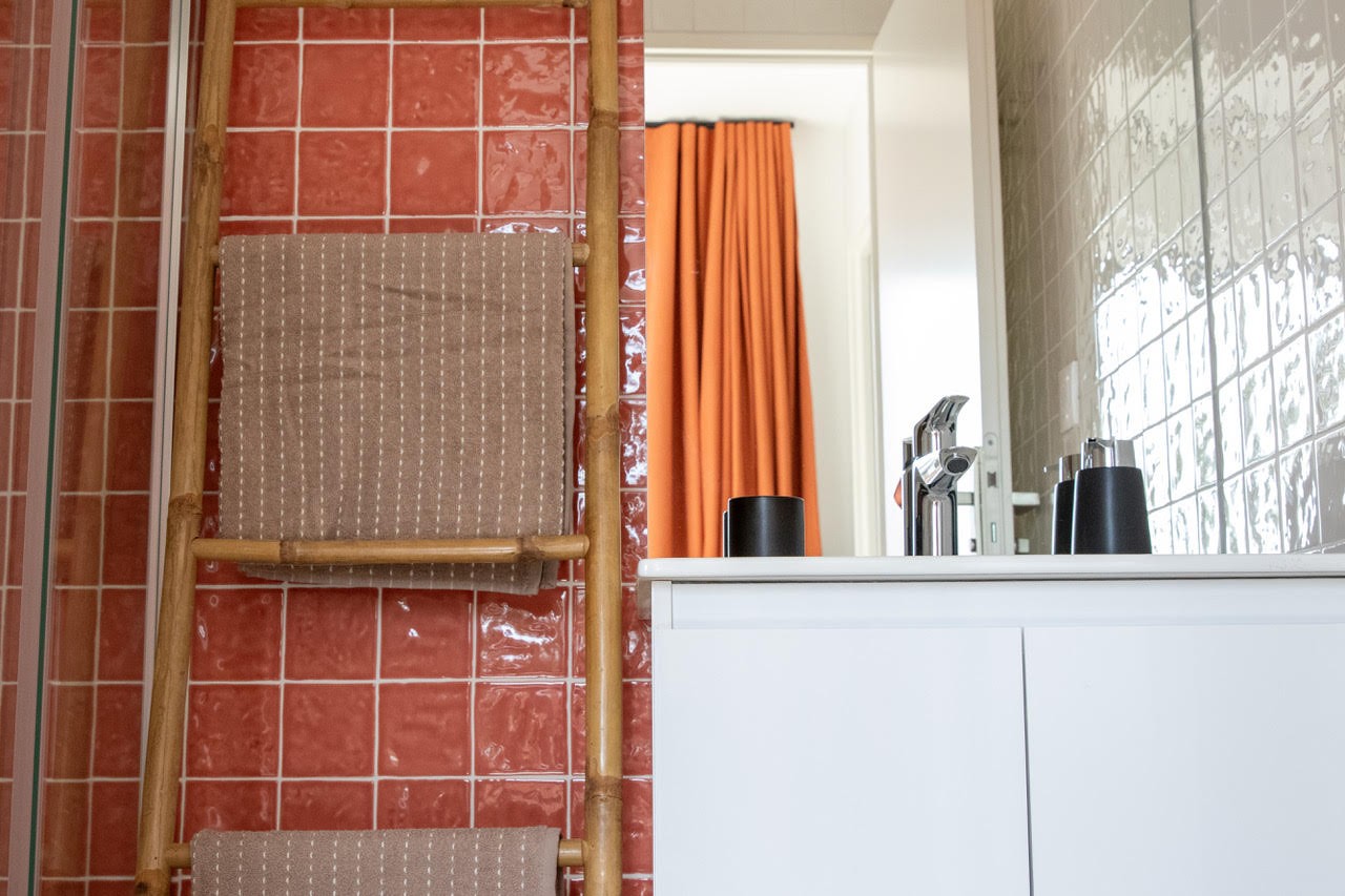 La salle d'eau du gîte Terre