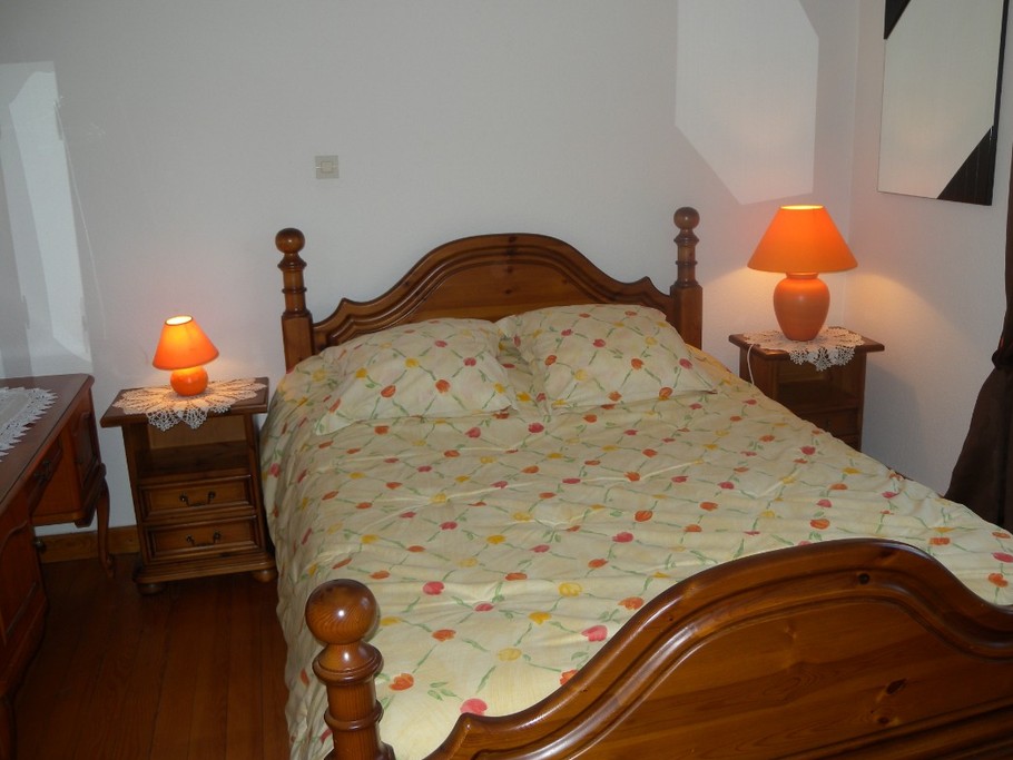 Chambre double à l'étage