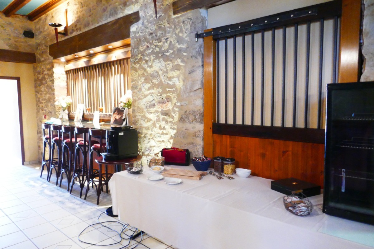Espace commun petit-déjeuner