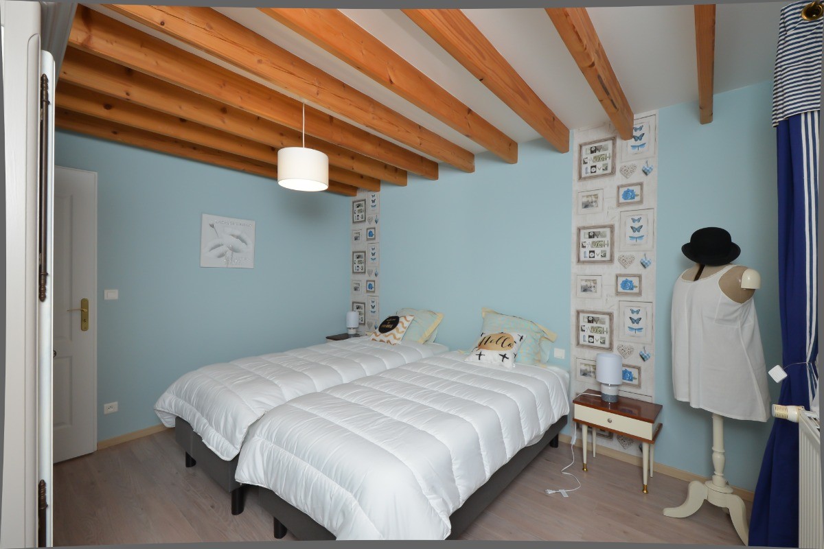 Lits double chambre étage Gîte du Lavoir