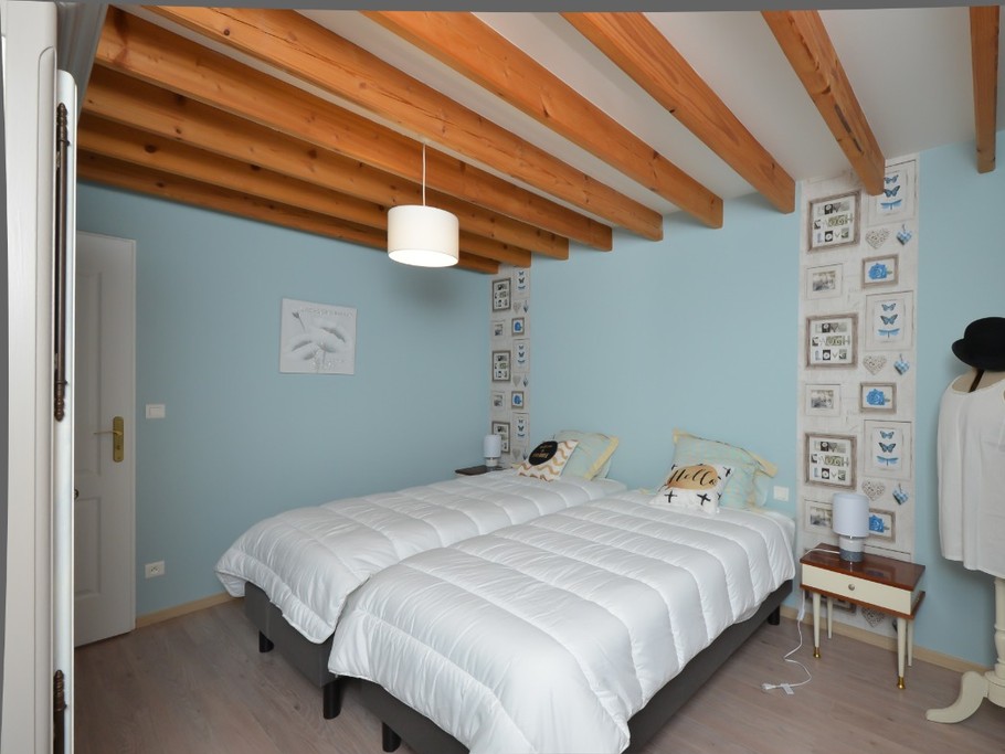 Lits double chambre étage Gîte du Lavoir