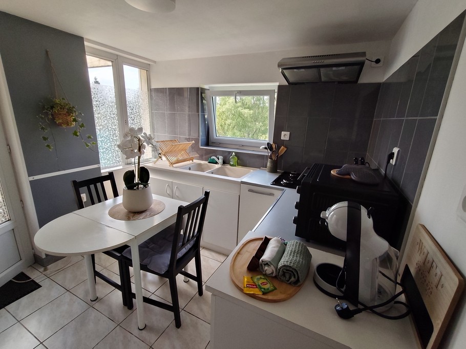 Kitchen and dining area