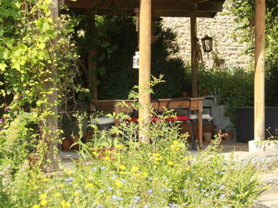 Sitting area in garden