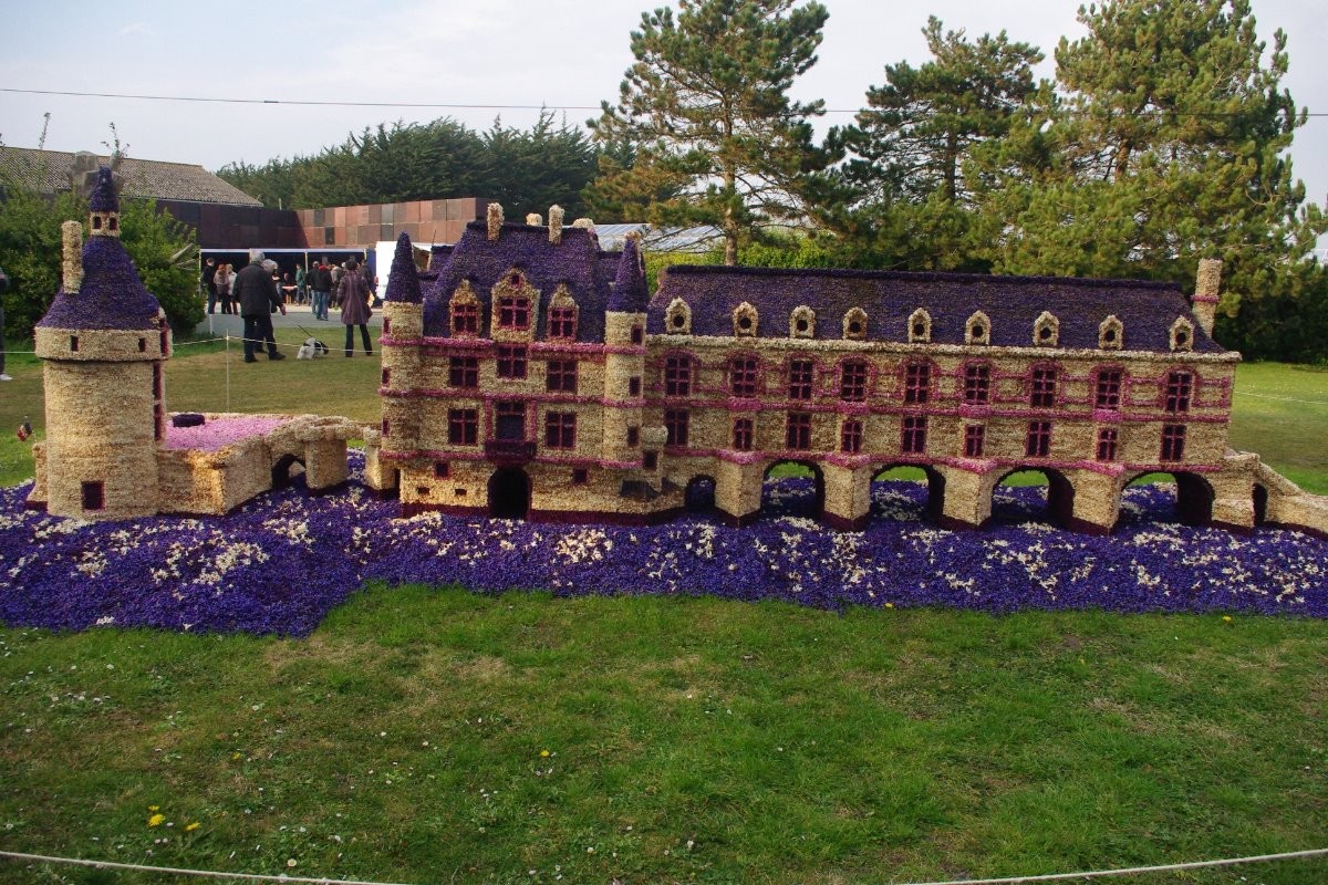 chateau de fleurs à la torche