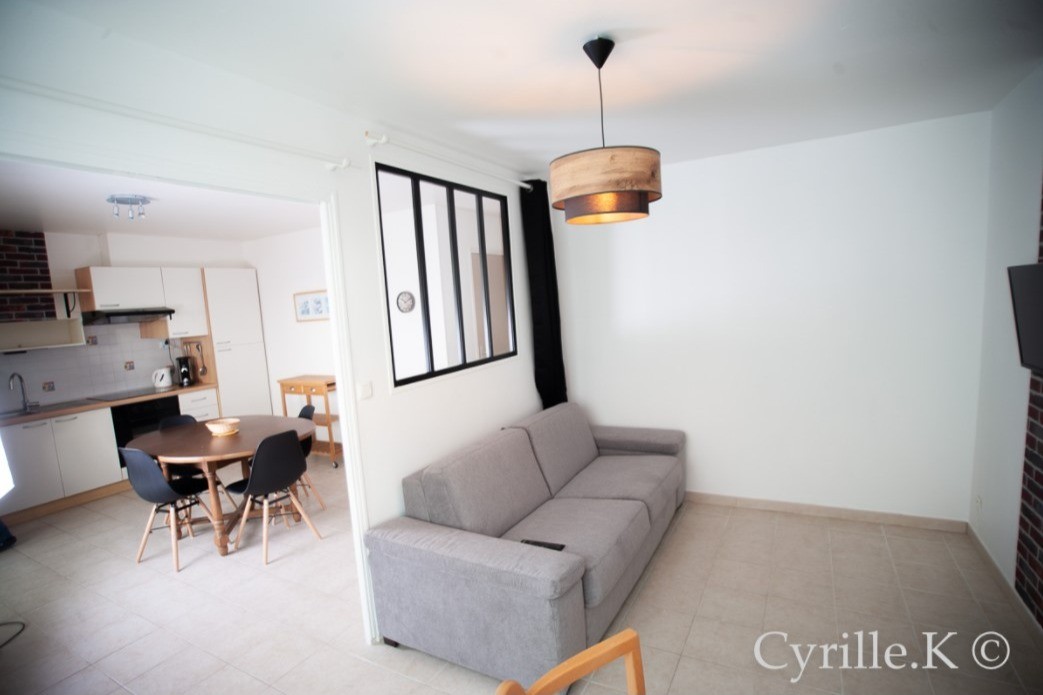 Living room with sofa bed