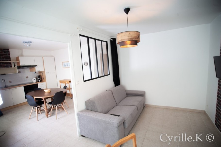 Living room with sofa bed