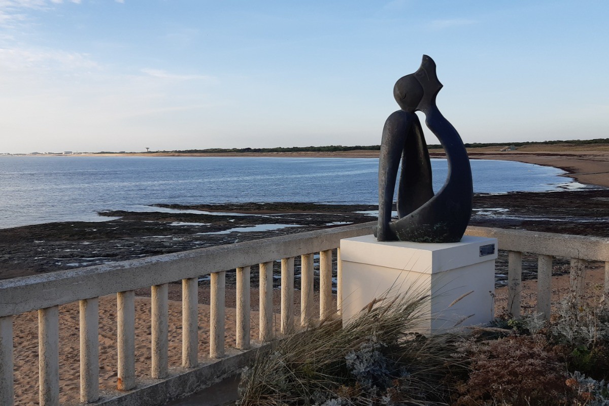La plage de SION à marée basse