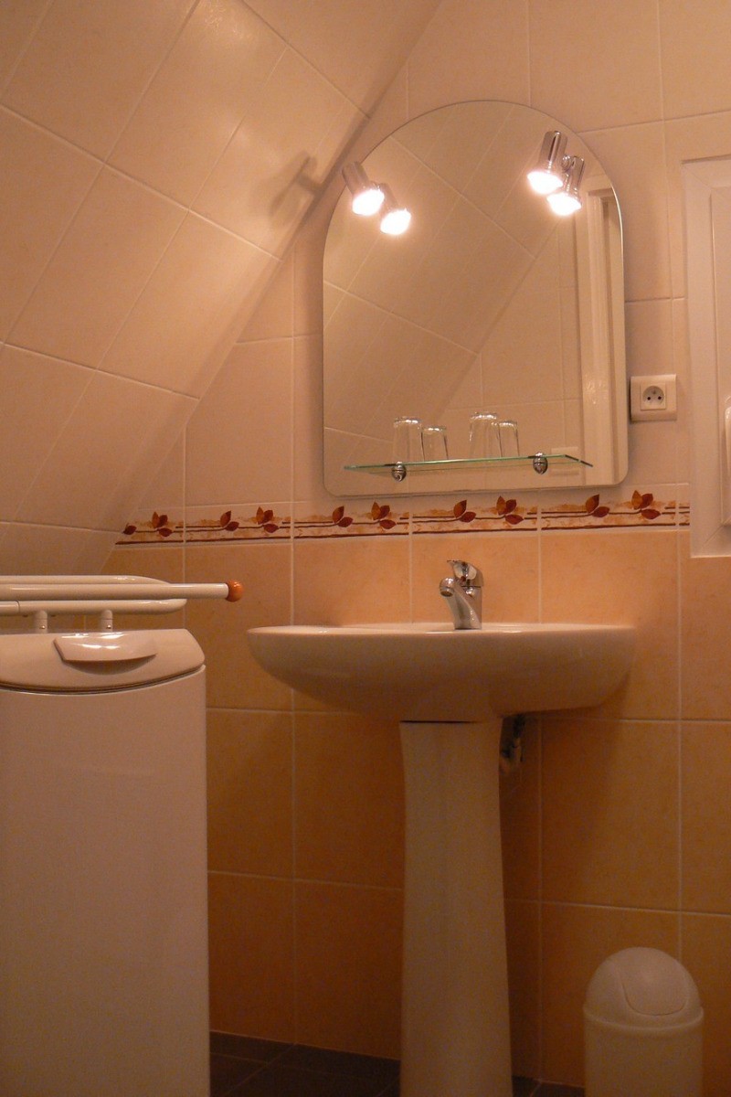 Salle d'eau avec lave linge