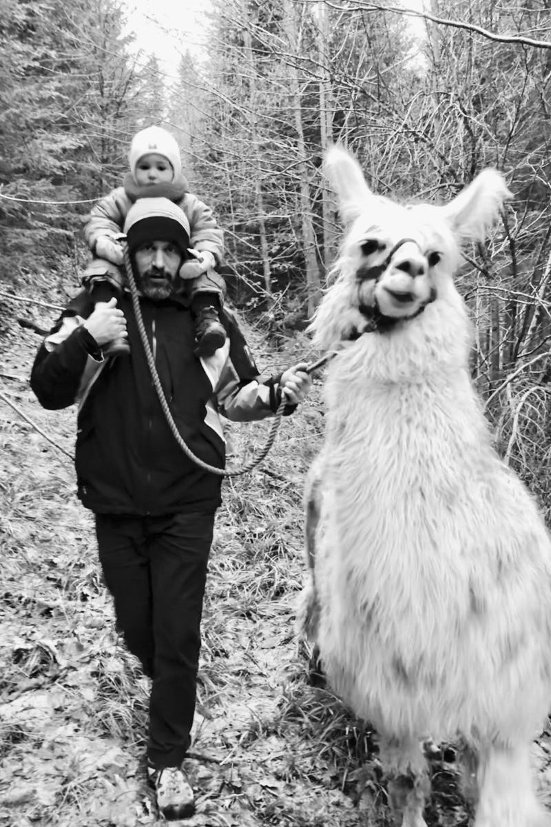 BALLADE AVEC LES LAMAS - Gîte familial Scaravella, St Maurice sur Moselle, Rouge Gazon - Vosges, Ballon d'Alsace, Naure, Calme, Famille