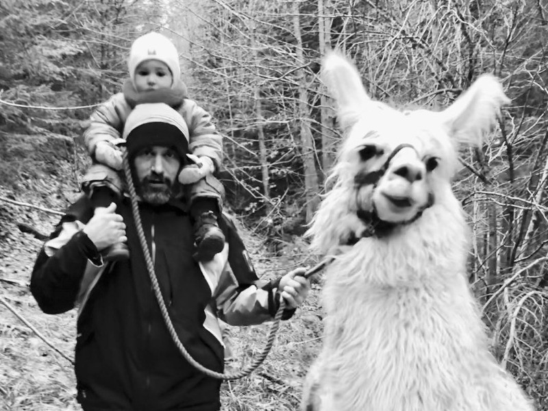 BALLADE AVEC LES LAMAS - Gîte familial Scaravella, St Maurice sur Moselle, Rouge Gazon - Vosges, Ballon d'Alsace, Naure, Calme, Famille