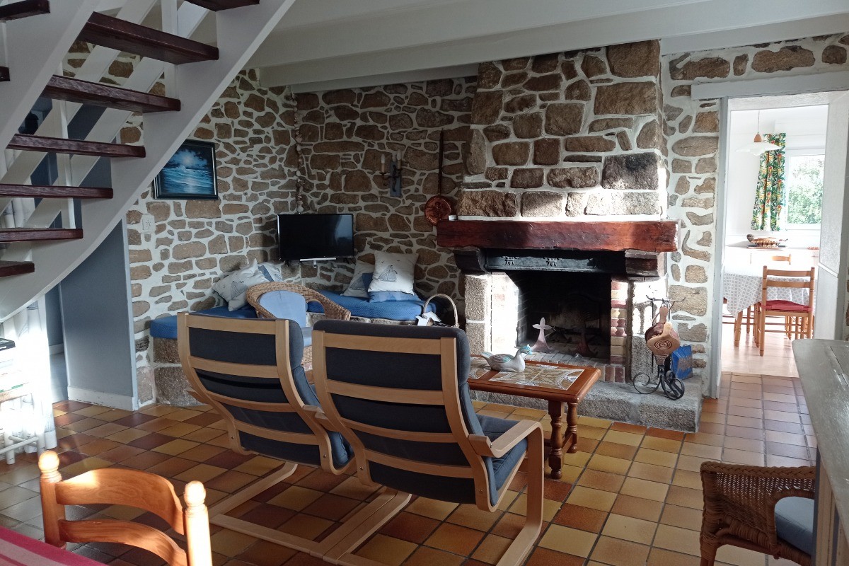 Salon/sejour avec cheminée