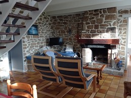 Salon/sejour avec cheminée