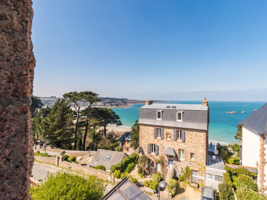 VILLA PERROSIENNE VUE MER - 12 personnes - PERROS-GUIREC - COTES D'ARMOR - BRETAGNE - vue second étage