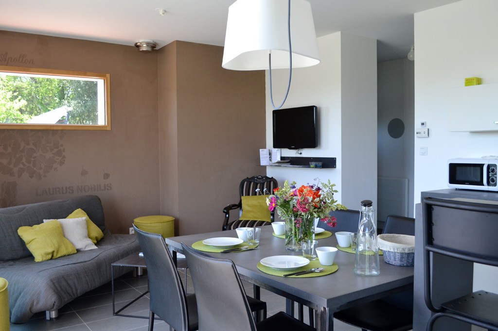 Séjour avec salon pour l'appartement 4 personnes