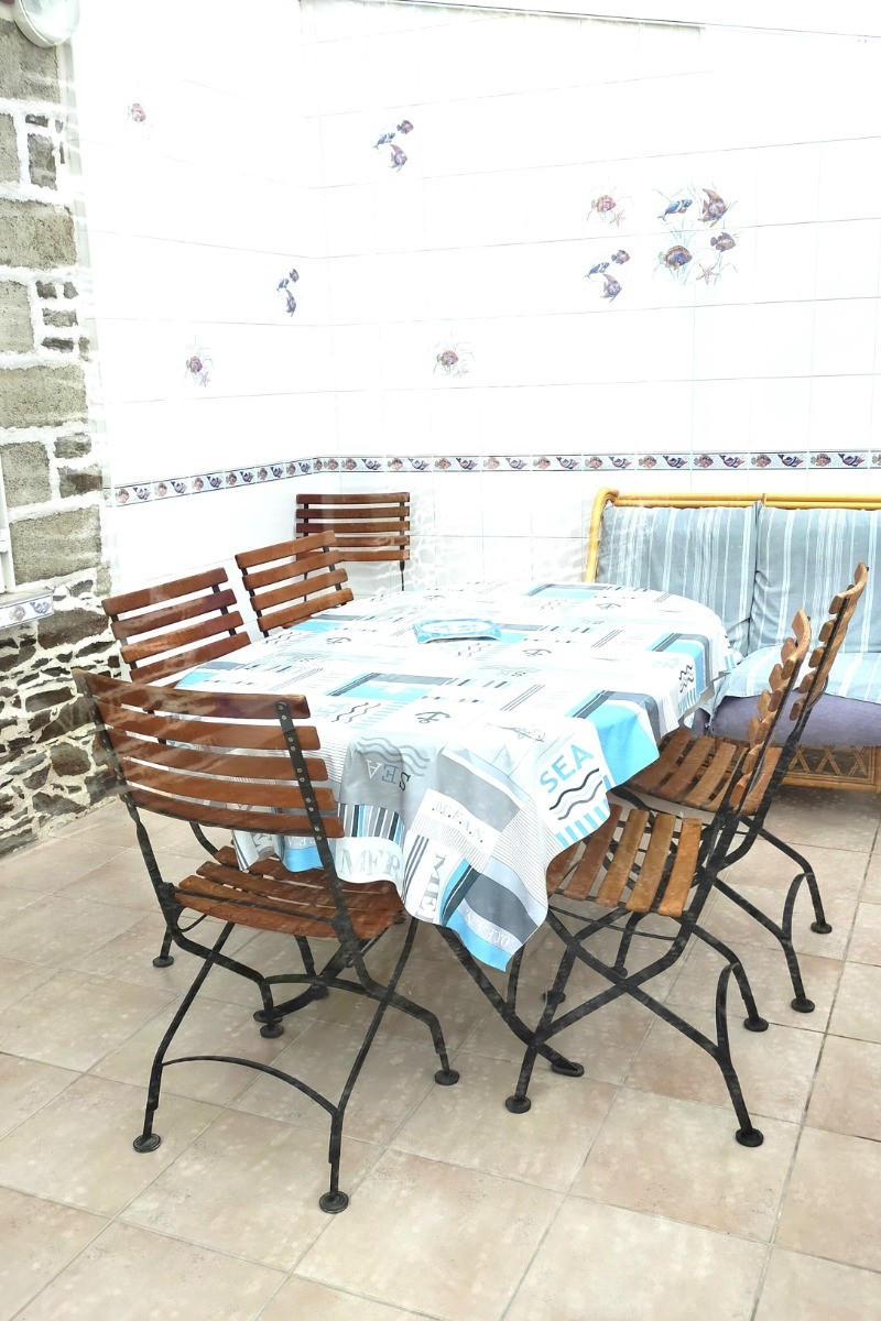 Agréable véranda à l'avant de la maison.
Crédits photo : Le Petit Chatelet