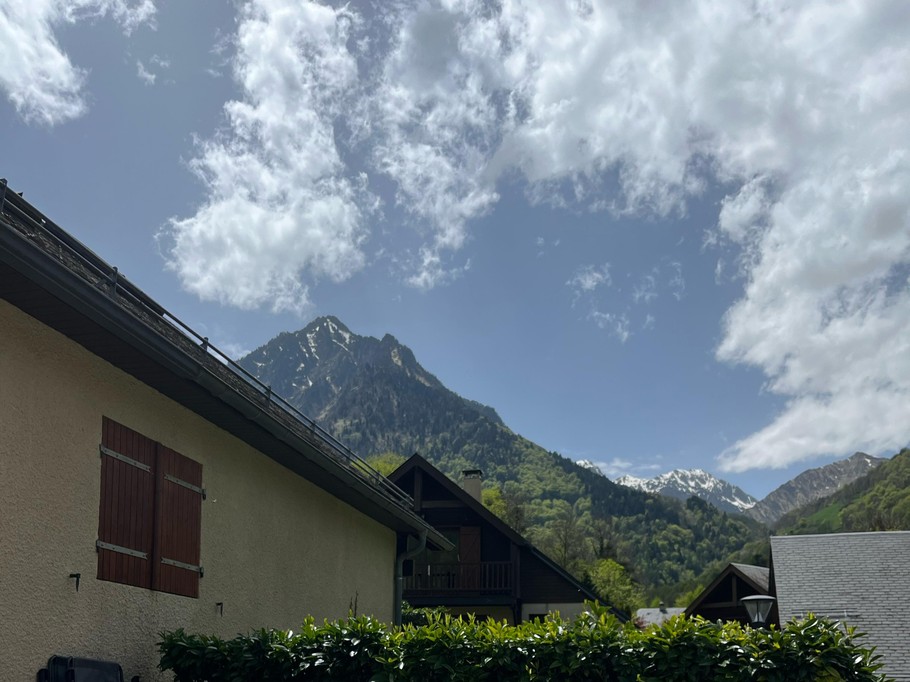 Terrasse avec vue latérale