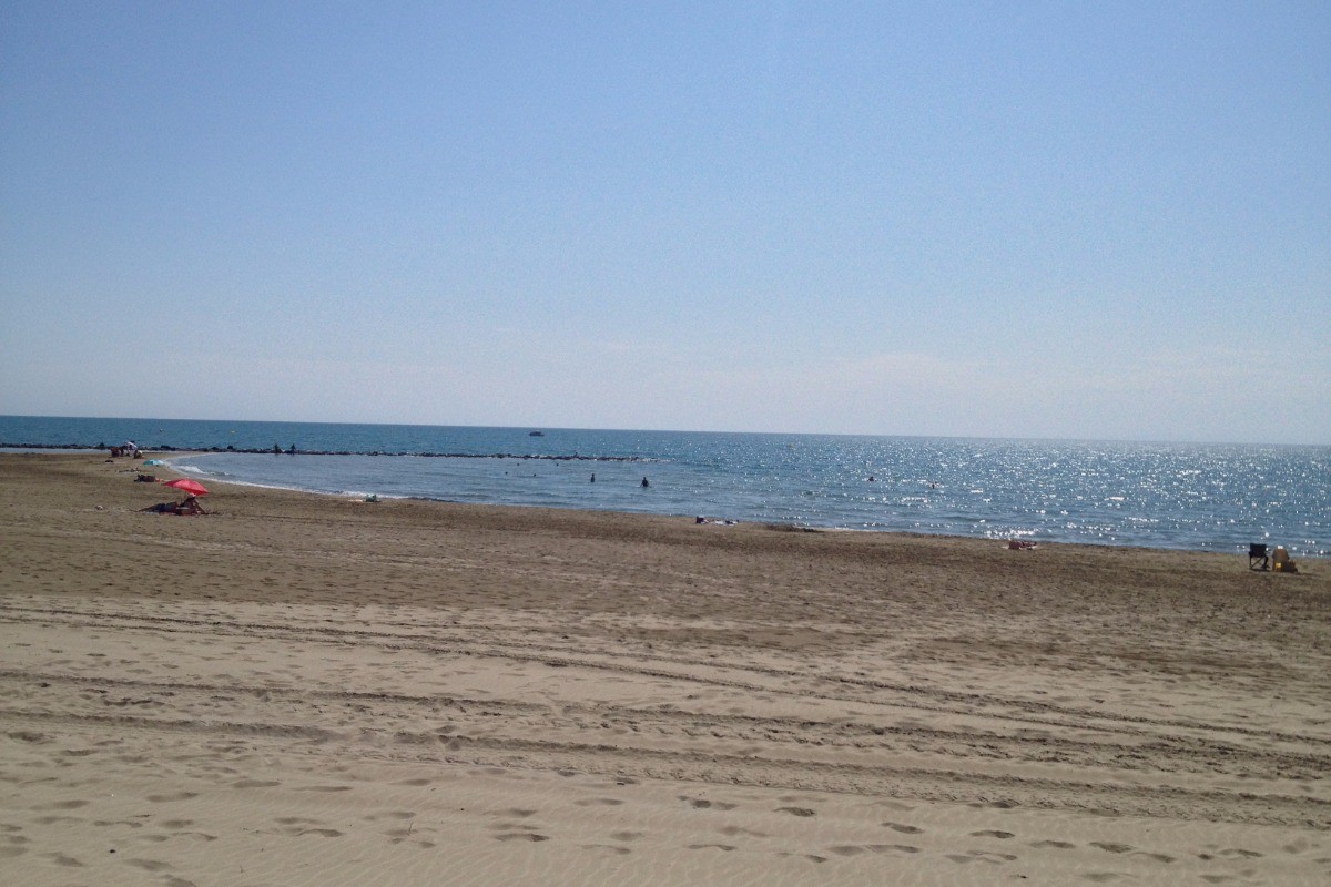 la plage devant la maison