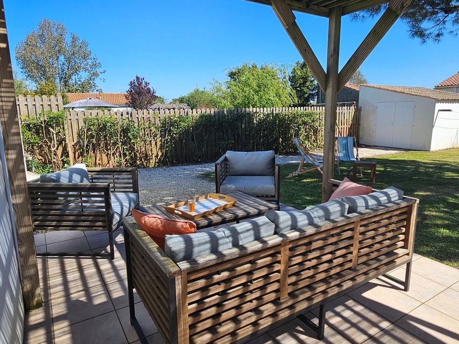 Garden and terrace out of sight at Grand Village, Ile d'Oléron