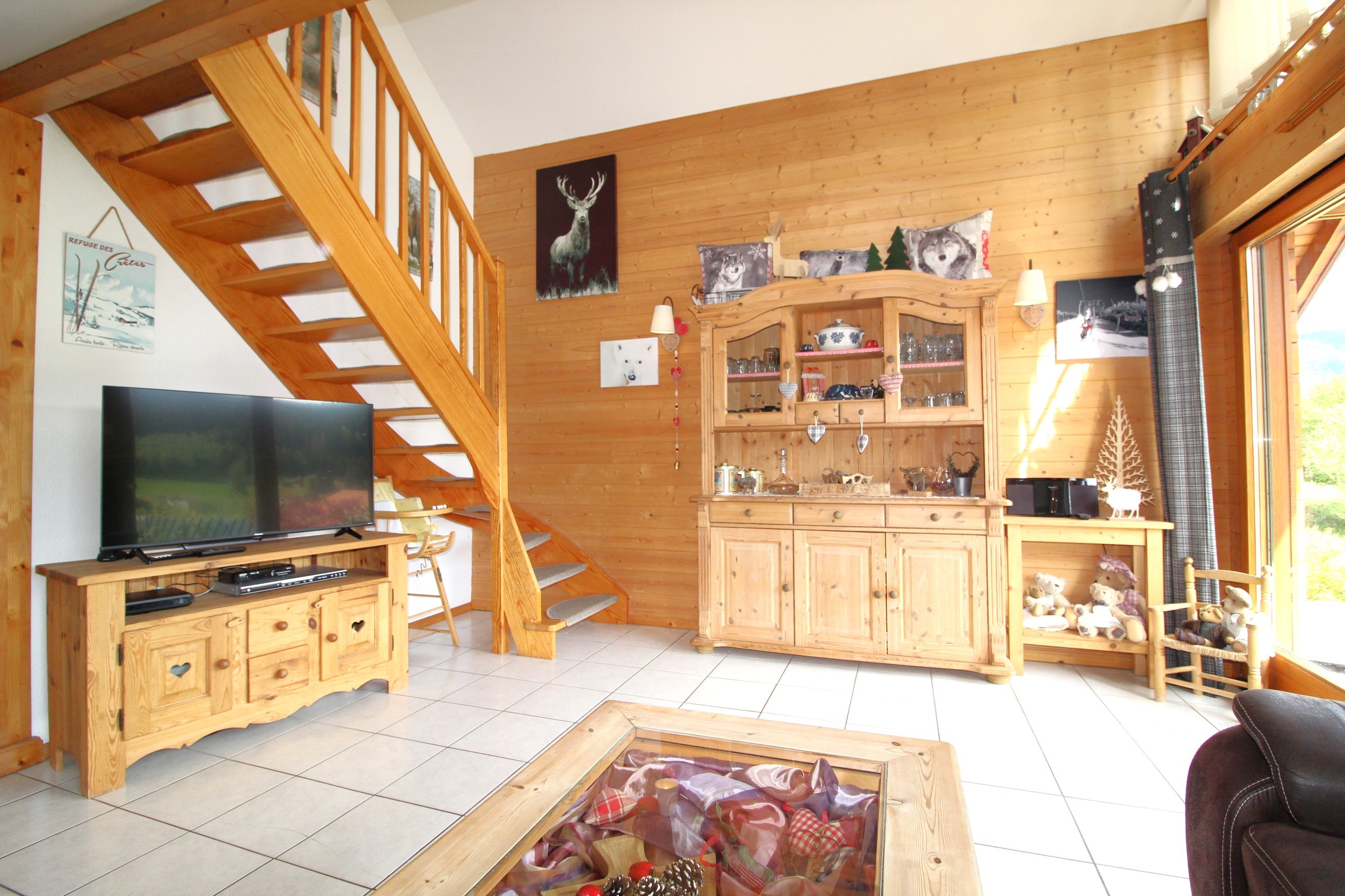 Salon/ séjour - Chalet de la Roche du Page