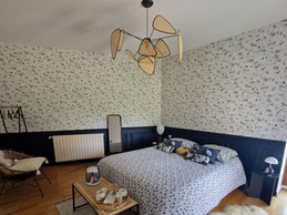 Chambre Ariette pour 2 personnes et un enfant en option, Le Clos des Champis, avec vue sur la tour Richard Coeur de Lion, Vienne