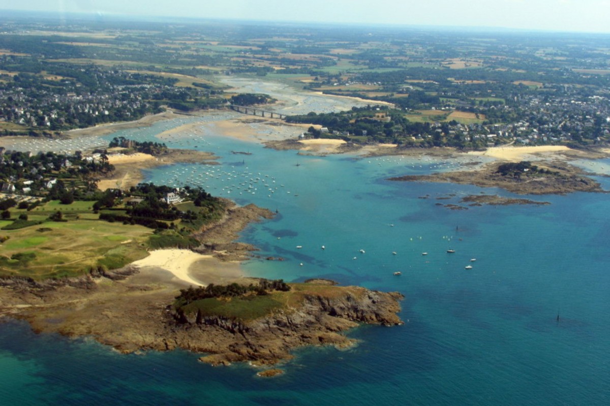 Saint Briac : Vue aérienne Saint Briac et le Frémur