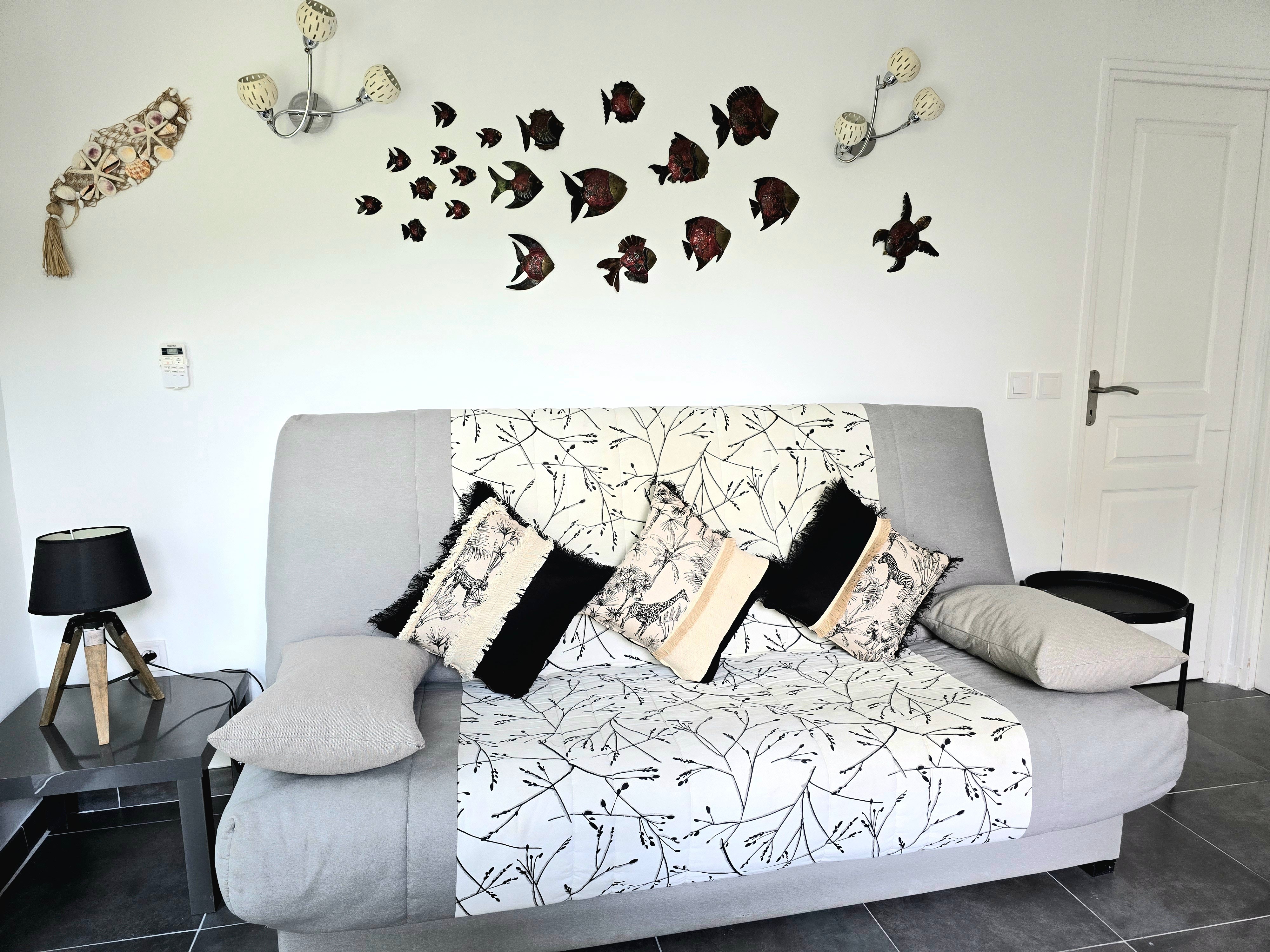 Ambiance cocooning pour le séjour.