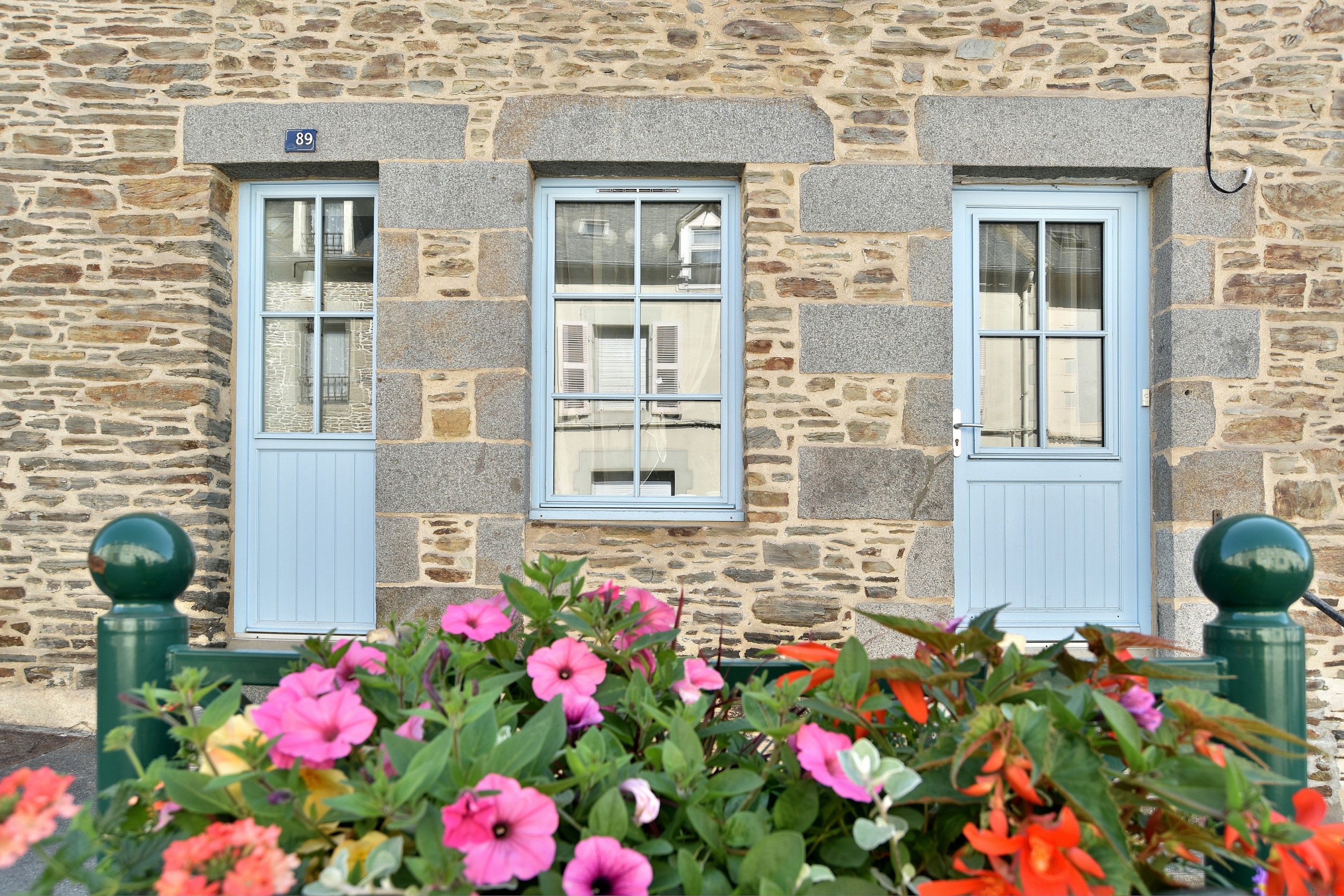 Façade de la maison, rue du Port à Cancale