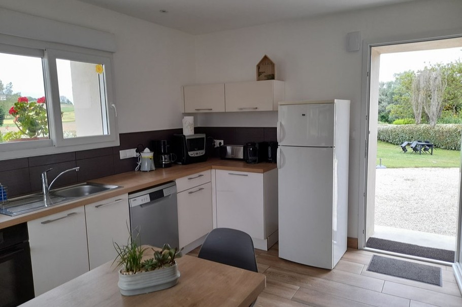 Cuisine, accès direct jardin