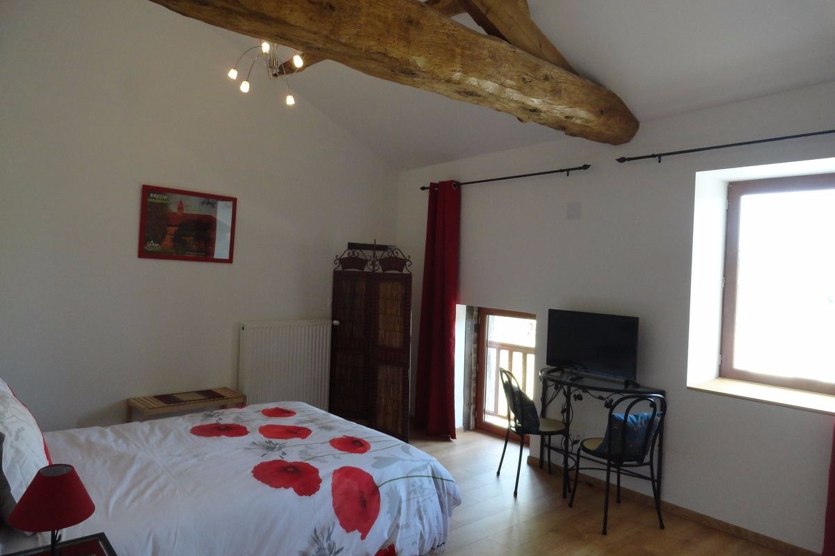 "Ferme Passion" Chambre Bresse - Lit 160 x 200
