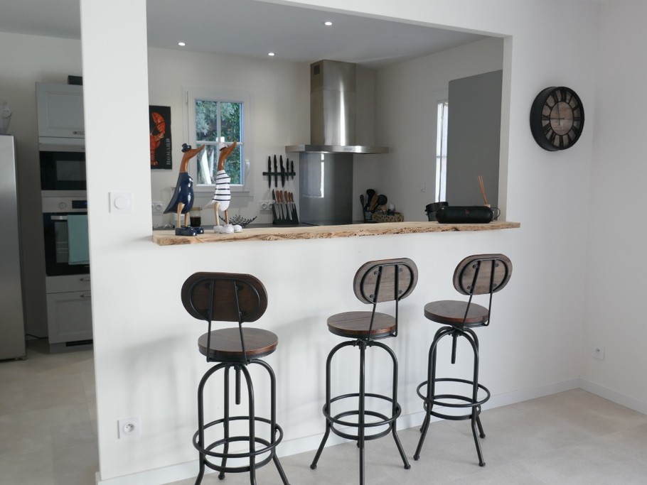 Cuisine ouverte sur séjour