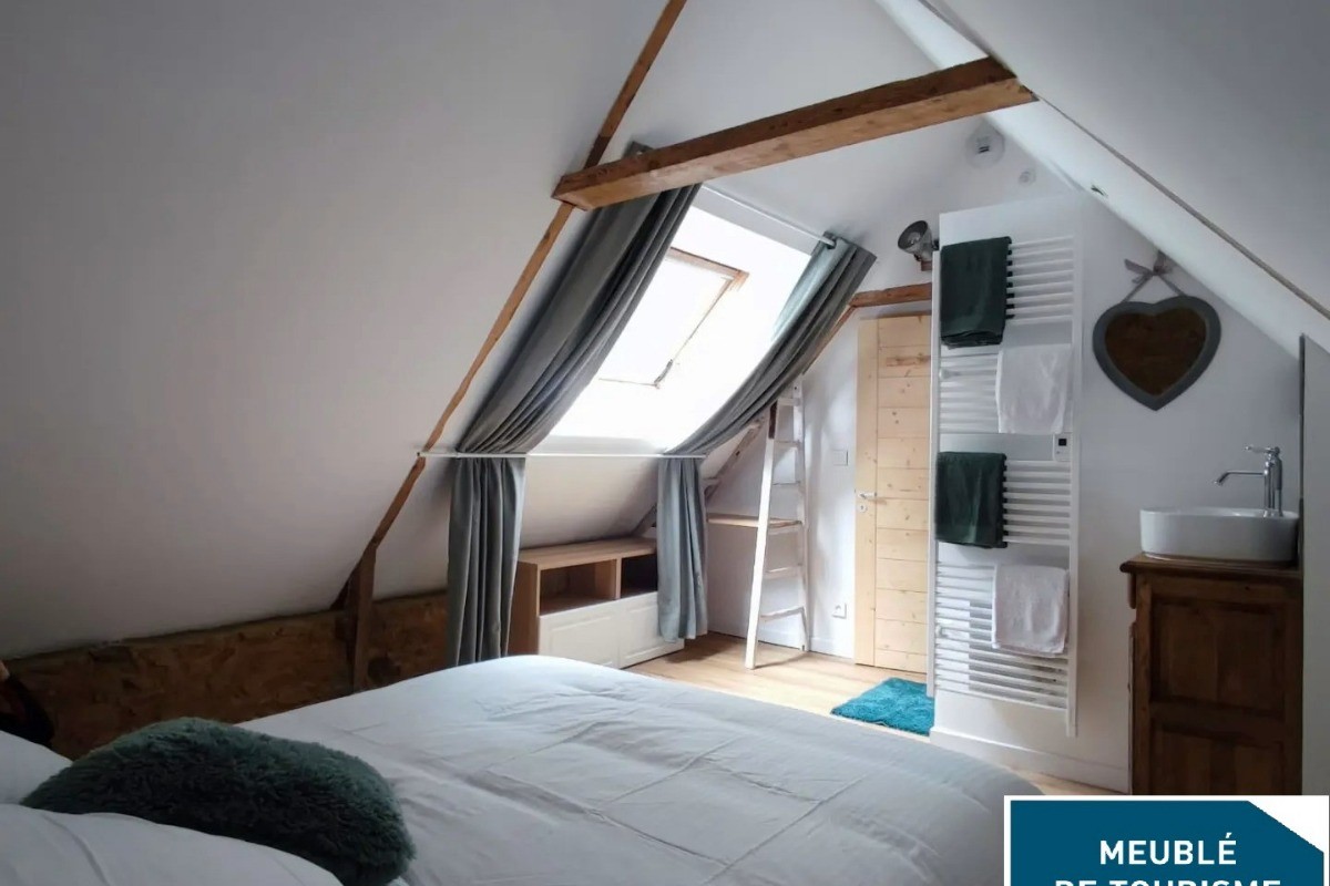 Chambre 1, Gîte de charme avec SPA pour 4 personnes à 15 mn des plages, Plélo, Côtes d'Armor, Bretagne