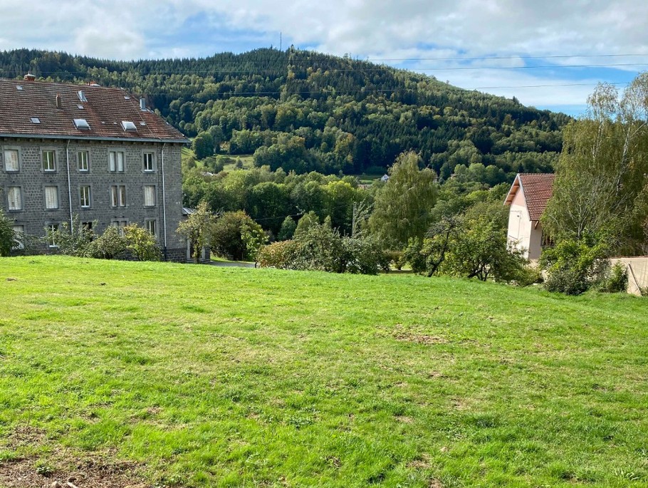 View from the Domaine over the Vosges mountains and the village of Plainfaing