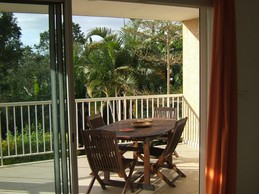 Terrasse vue du salon