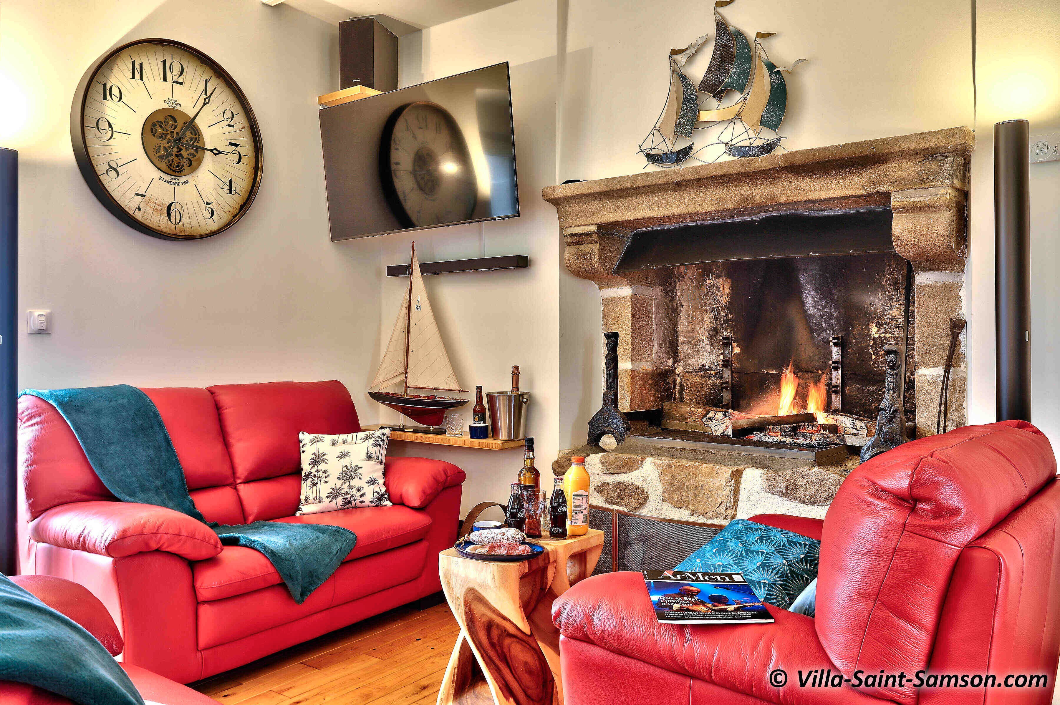 salon en cuir